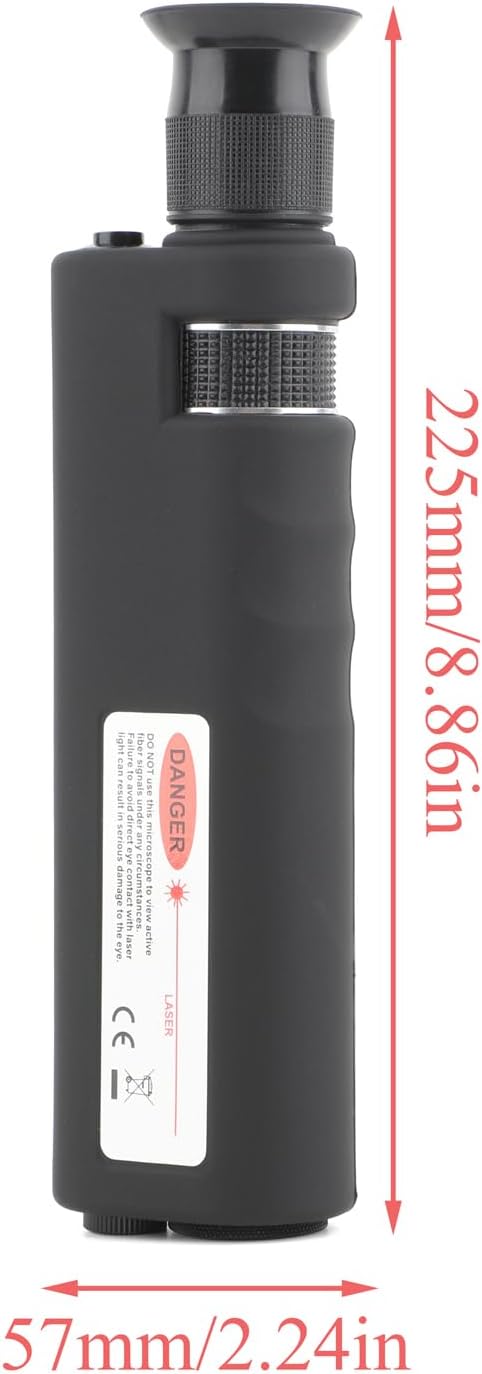 Glasfaser Mikroskop Kabelinspektionsmikroskop, 400-fache Vergrösserung 1, 25/2, 5 Mm Adapter-Schnitt