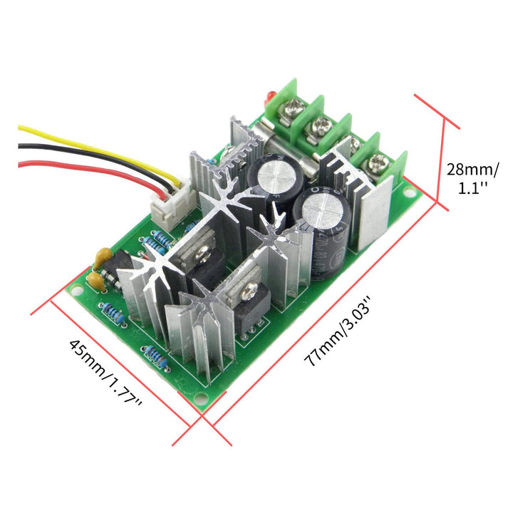CHANCS Elektromotor 775 12V DC Motor 4000RPM DC 24V 8000RPM mit mit PWM einstellbarem umkehrbarem DC