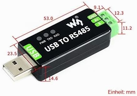 Waveshare Industrial USB to RS485 Converter with original FT232RL 300-921600bps Baudrate Built-in Em