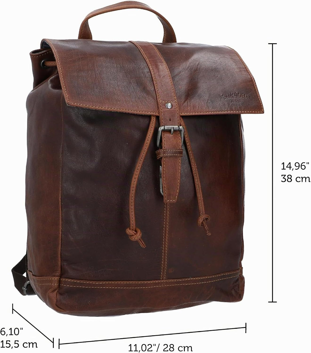 Gusti Kurierrucksack Leder - Jaime Rucksack Lederrucksack Vintage Cityrucksack Outdoorrucksack Lapto