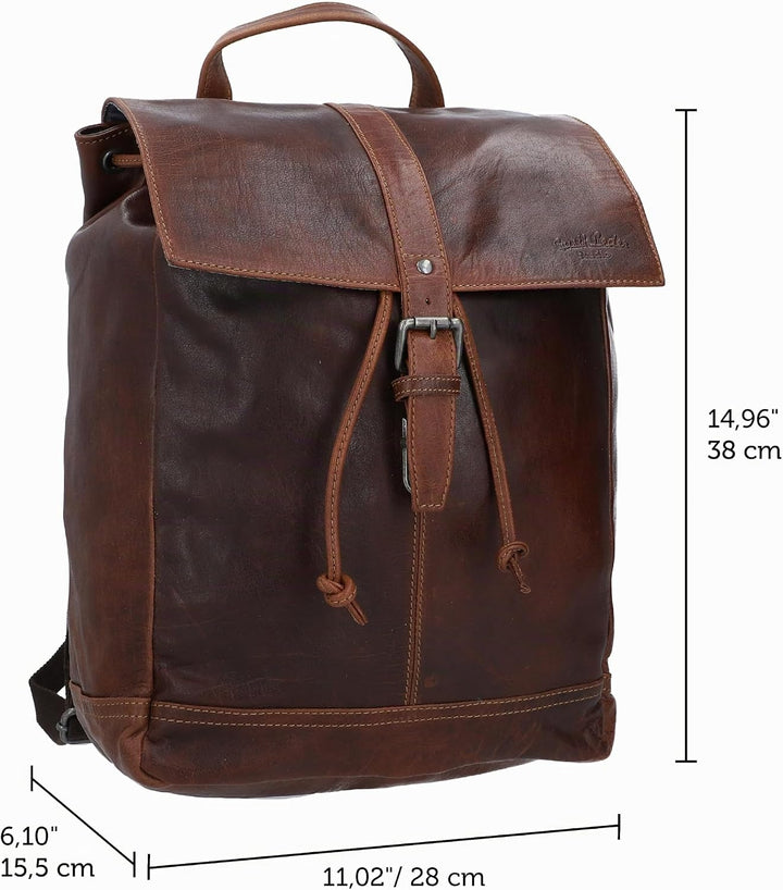 Gusti Kurierrucksack Leder - Jaime Rucksack Lederrucksack Vintage Cityrucksack Outdoorrucksack Lapto