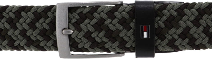 Tommy Hilfiger Adan Braided Belt 3.5 W85 Green Mix