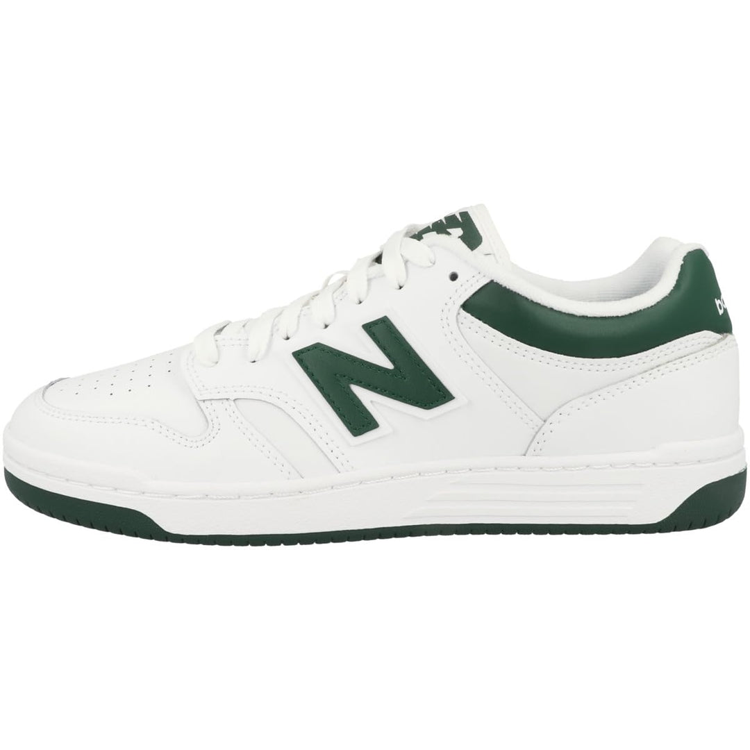 New Balance Unisex Adult Bb480v1 Sneaker 42 EU White Nightwatch Green Light Aluminum Bb480lng, 42 EU