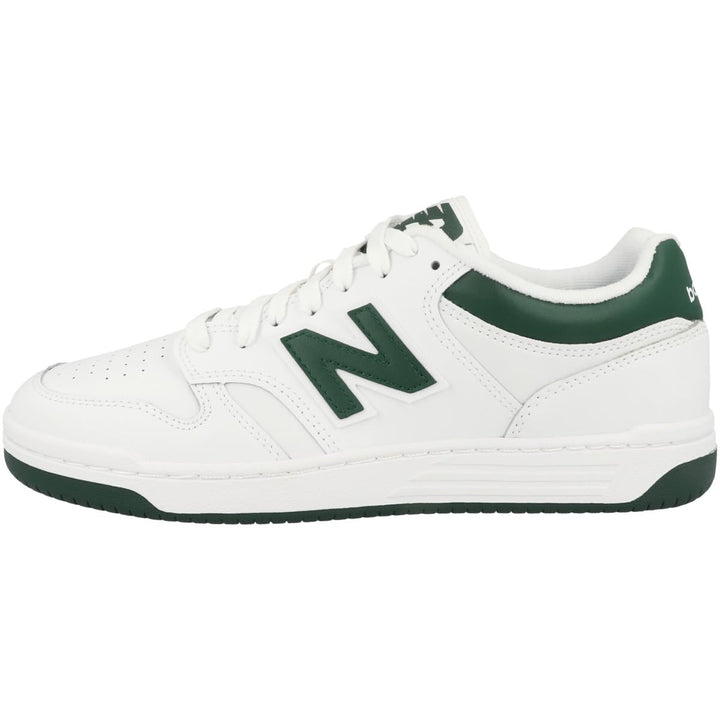 New Balance Unisex Adult Bb480v1 Sneaker 42 EU White Nightwatch Green Light Aluminum Bb480lng, 42 EU
