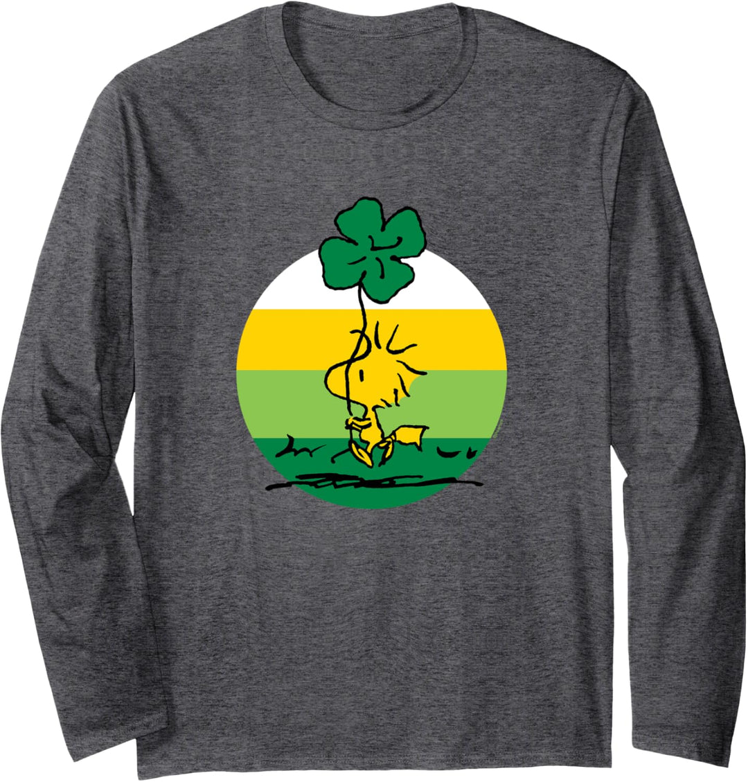 Peanuts - St. Patricks Day Woodstock Kleeblatt Langarmshirt