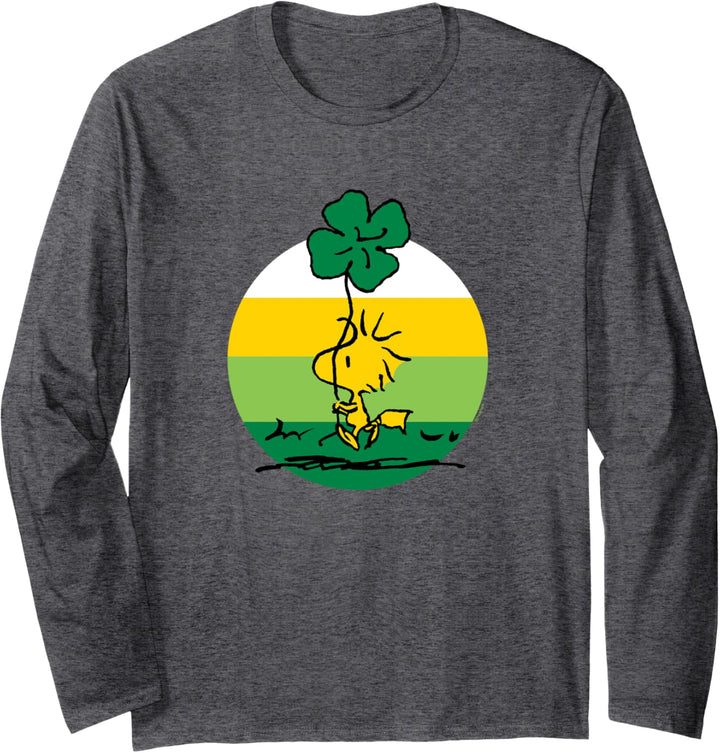 Peanuts - St. Patricks Day Woodstock Kleeblatt Langarmshirt