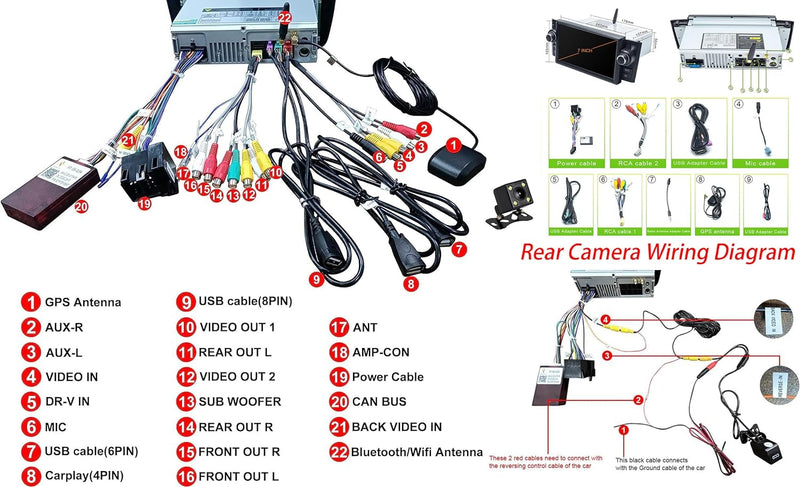 AneQu Android 12 Autoradio Autoradio GPS Navigation für FIAT Grande Punto Linea 2007-2012 7 Zoll Tou