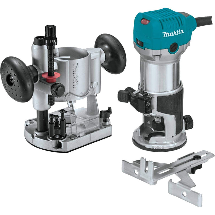 Makita RT0701CX7 1-1/4 HP Compact Router Kit Kit mit 1 Basis, Kit mit 1 Basis