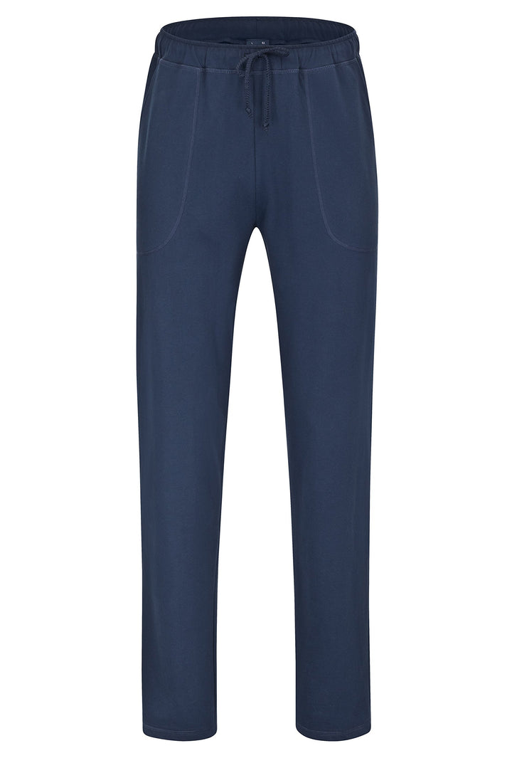 Herren Pyjamahose lang Blau 54