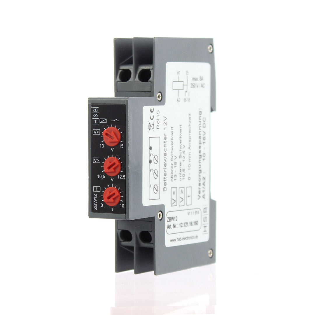 Offgridtec© Spannungsüberwachung 12V - Tiefenentladeschutz Überspannungsschutz, 12V