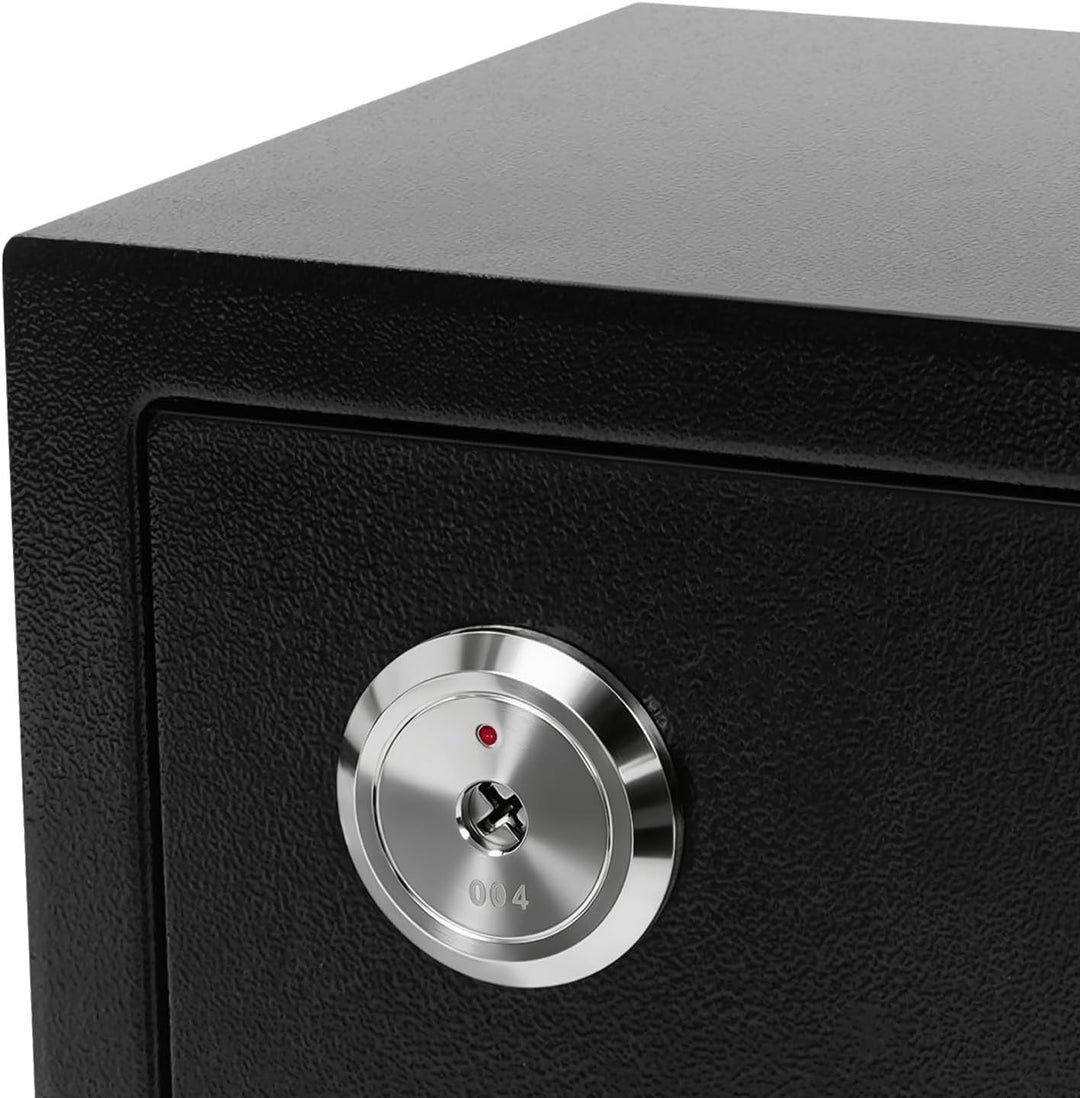 Tresor Safe 17x23x17cm Doppelstahlbolzen Stahltür Zahlenschloss Notschlüssel Montagematerial Möbeltr