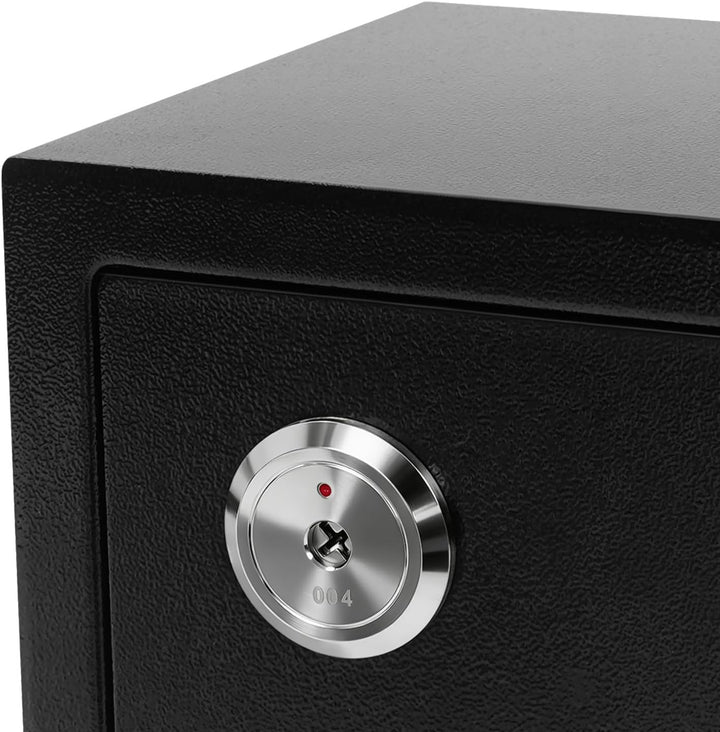 Tresor Safe 17x23x17cm Doppelstahlbolzen Stahltür Zahlenschloss Notschlüssel Montagematerial Möbeltr