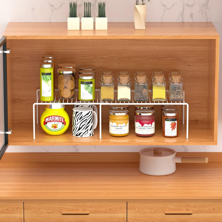 Küchenschrank Erweiterbare Regal-Organizer Set von 6 Stück, verstellbare Metalldraht, Speisekammer-A