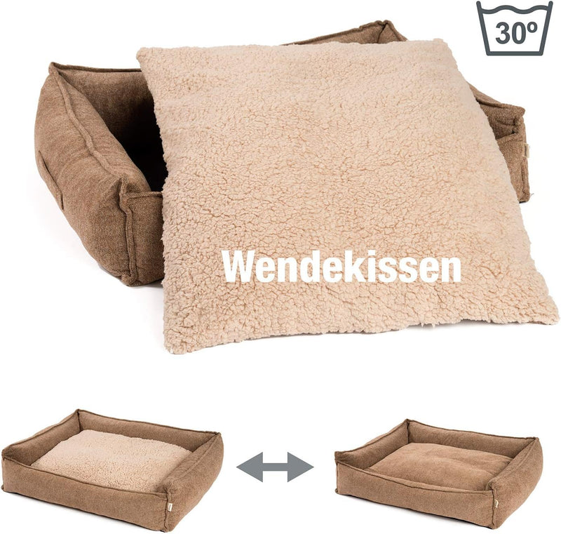 JAMAXX Premium Hundebett Orthopädisch Memory Visco Schaum Waschbar Abnehmbarer Bezug Wasserabweisend