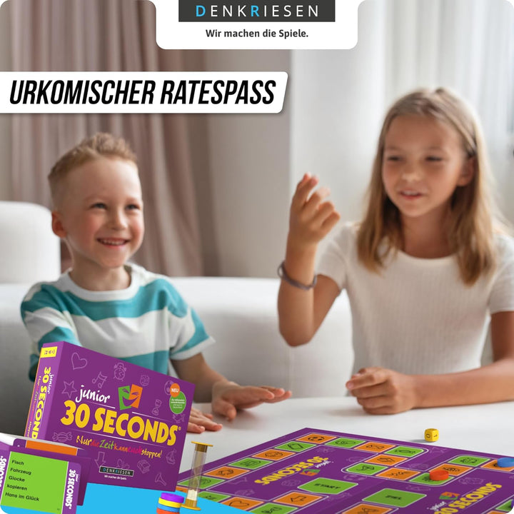 DENKRIESEN – 30 Seconds® Junior | Partyspiel für Kinder & Familie ab 7 Jahren | 2400 Begriffe | 3+ S