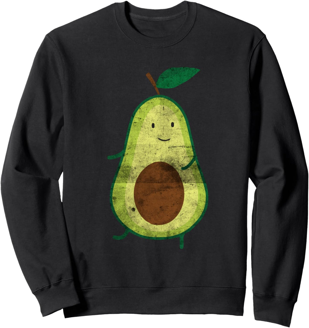 Avocado Gifts Distressed Design Avocado Buddy Sweatshirt