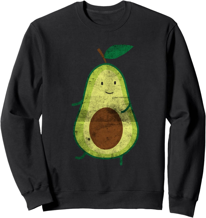 Avocado Gifts Distressed Design Avocado Buddy Sweatshirt