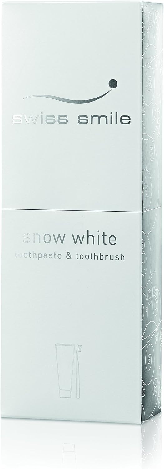 Swiss Smile Snow White Toothpaste + Toothbrush, 75 ml