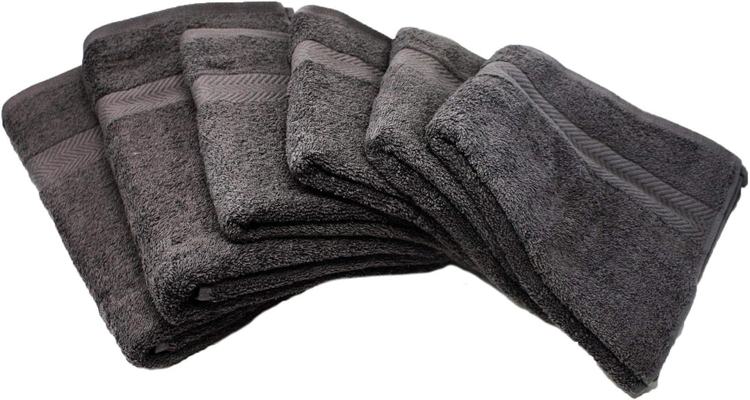 Wash Monkey Handtuch-Set 6-teilig, T24430, Anthrazit, Standard, Anthrazit