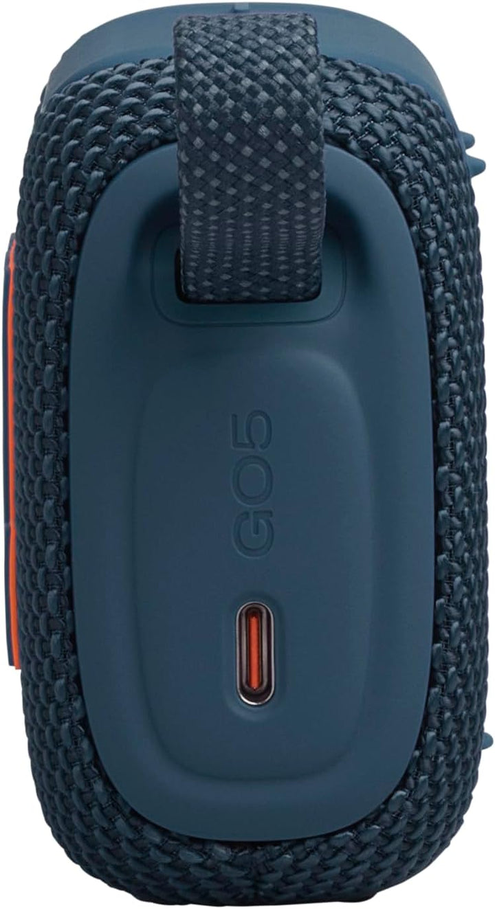 JBL Go 5, Ultraportabler Bluetooth‑Lautsprecher, Wasserdicht, Blau | Kraftvoller JBL Pro Sound, AirT