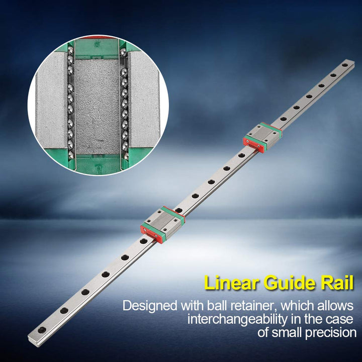MGN12 Linearschiene für Führungsschiene, mit 2 Gleitblöcken, MGN12B,Linearführungen