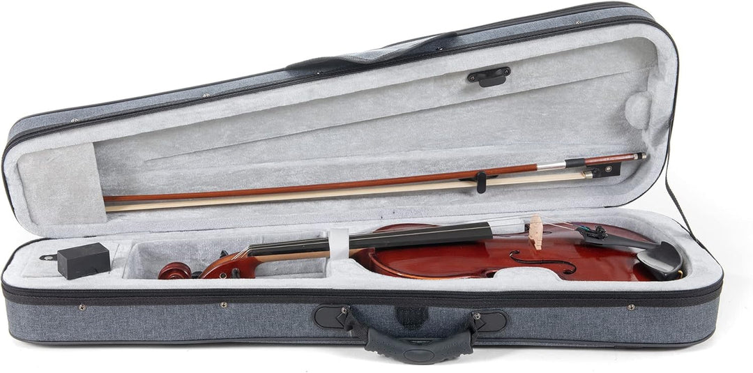 GEWApure Violingarnitur EW Ebenholz 4/4 spielfertig mit Kinnhalter, Feinstimmsaitenhalter, Bogen, Ko
