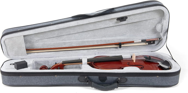 GEWApure Violingarnitur EW Ebenholz 4/4 spielfertig mit Kinnhalter, Feinstimmsaitenhalter, Bogen, Ko