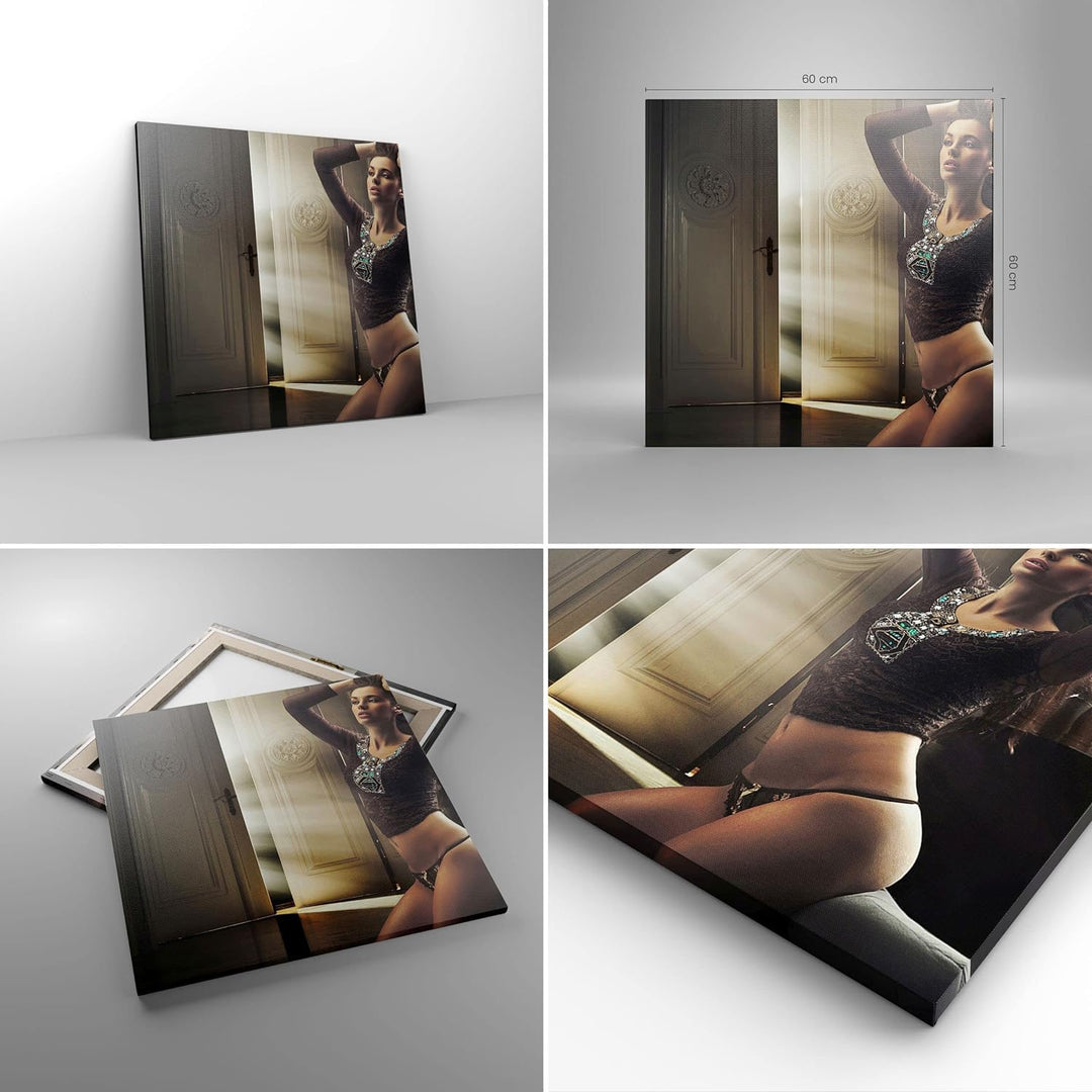 Bilder auf Leinwand Schönheit Club Kosmetik Disco Leinwandbild 60x60cm Wandbilder Dekoration Wohnzim