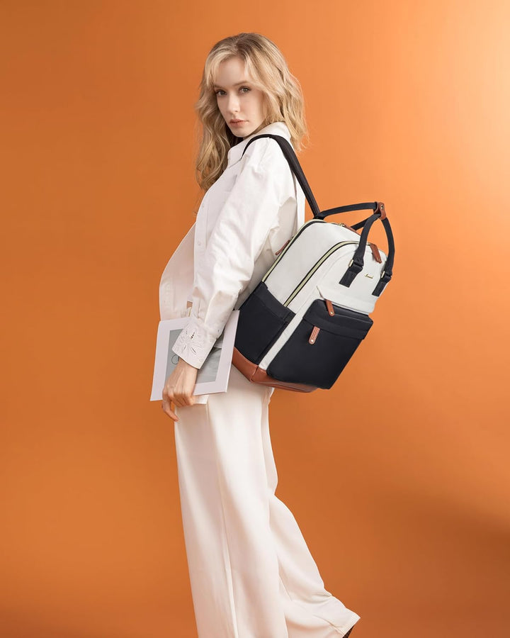 LOVEVOOK Rucksack Damen, 15,6 Zoll Laptop Schulrucksack Reiserucksack Wasserdicht Arbeitstasche Back