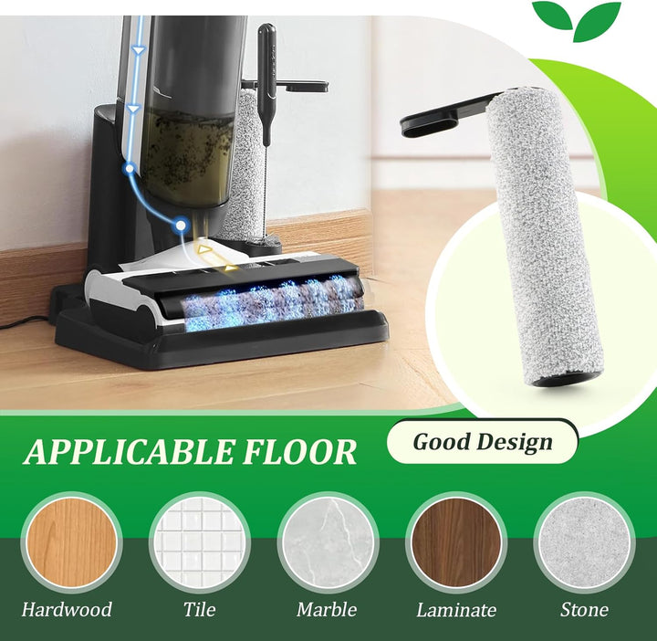 2 Bürstenrollen 4 Filter Ersatzteile für Tineco Floor One S5 Combo Bürstenrollen/HEPA Filter Nass Tr