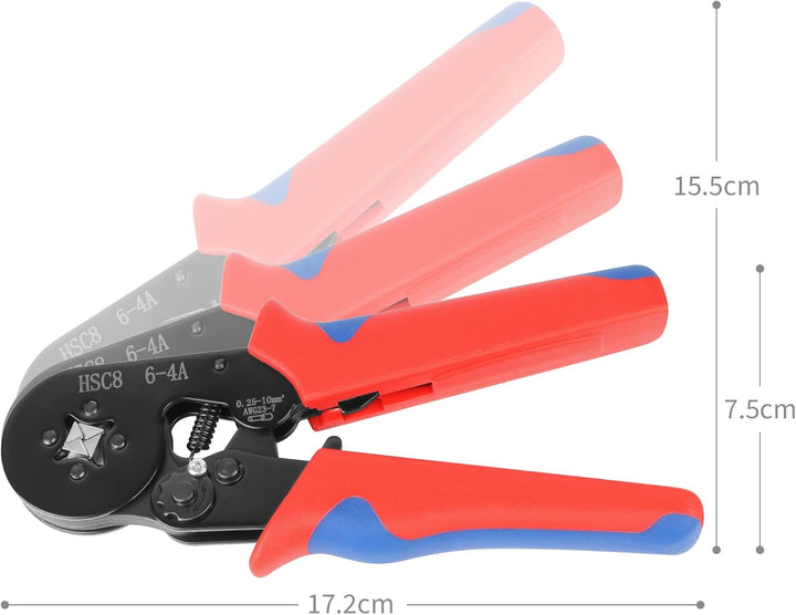 Aderendhülsenzange mit 1900 Stück Aderendhülsen Set für 0,25-10mm² | Selbsteinstellend, Für Heimgebr