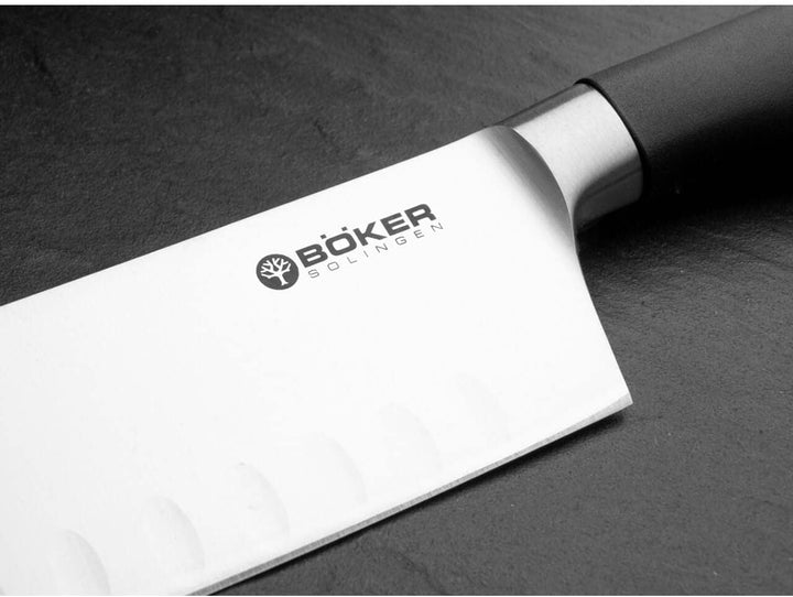 Böker Core Santoku Kochmesser mit Kullen Schwarz