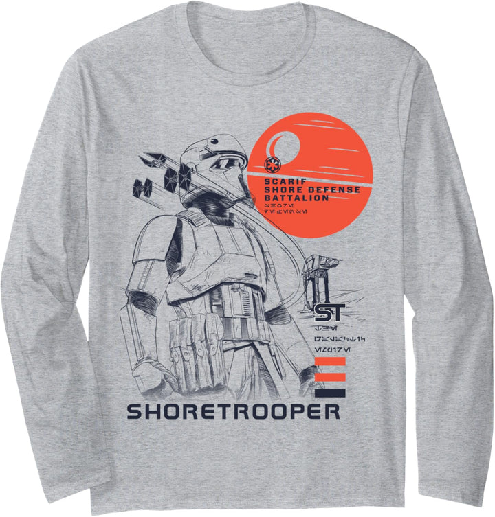 Star Wars Rogue One Shoretrooper Death Star Langarmshirt