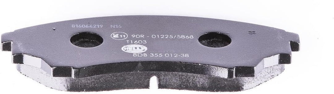 HELLA PAGID 8DB 355 012-381 Bremsbelagsatz - T1603 - Dicke/Stärke: 16.9mm - Bremssystem: Tokico - mi