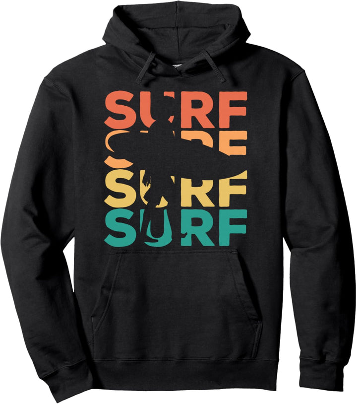 Retro Vintage Surfen Geschenk für Surfer und Wellenreiter Pullover Hoodie