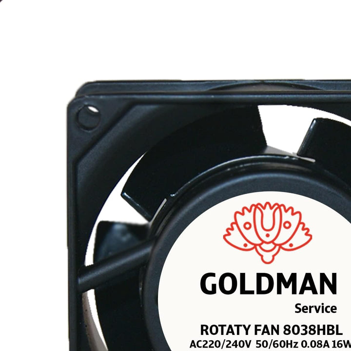 Ventilator Axial für Kaminkassette, einführbar, hohe Temperatur, aus Metall, universell, 80 x 80 x 3