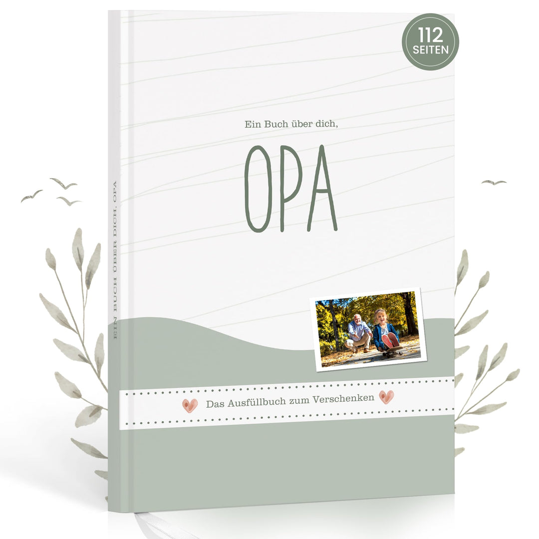 Hyggartn Opa, erzähl mal – Persönliches Erinnerungsbuch zum Ausfüllen, besonderes Geschenk für Opa,