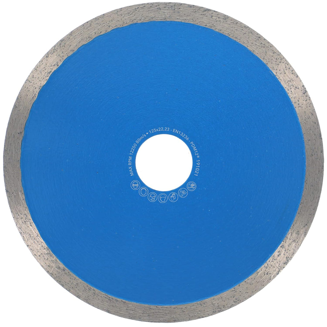 PRODIAMANT Profi Diamant-Trennscheibe PRORIM 125 mm x 22,23 mm kein ausbrechen bei glasierten Fliese