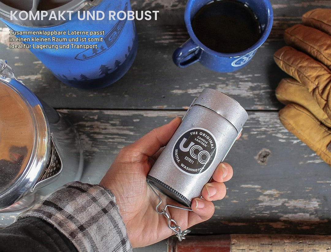 UCO Original eloxierte Kerzenlaterne Einheitsgrösse Natural, Einheitsgrösse Natural