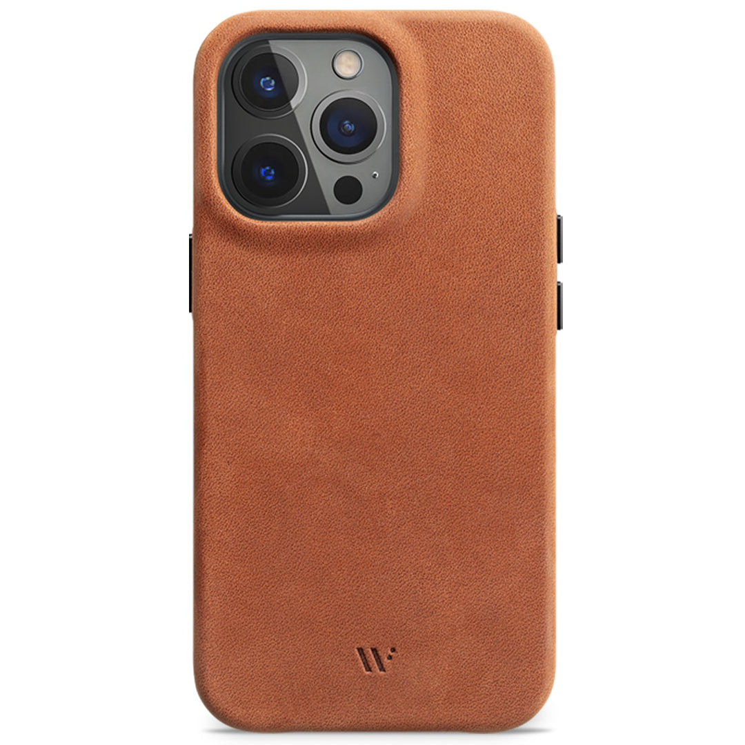 WIIUKA Hülle für iPhone 14 Pro Max, Leder aus Deutschland, Lederhülle extra Dünn, Premium Handyhülle