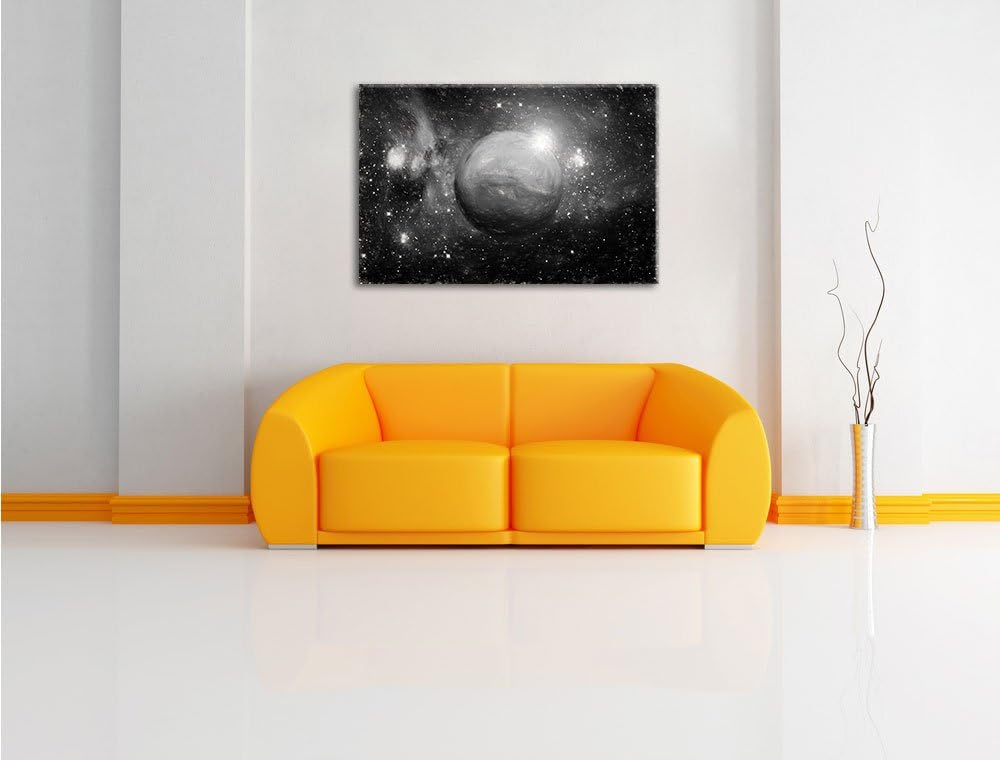 Pixxprint Planet Mars im Universum Kunst als Leinwandbild/Grösse: 100x70 / Wandbild/Kunstdruck/ferti