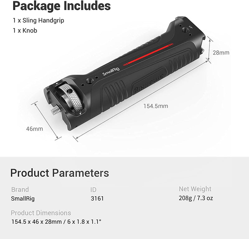 SMALLRIG RS 2 und RSC 2 Sling Handgriff Sling Handgrip für DJI RS2 und RSC2-3161