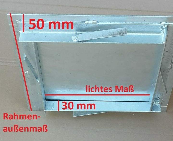 Schachtabdeckung verzinkt Deckelmass 40 x 40 cm, Rahmenaussenmass: 46 x 46 cm, Rahmeninnenmass: 35x3