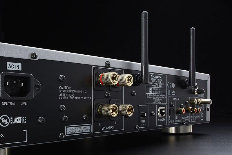 Pioneer NC-50DAB(B) All-in-One Hifi System (CD, DAB+, Verstärker, D/A-Wandler), WLAN, Bluetooth, USB