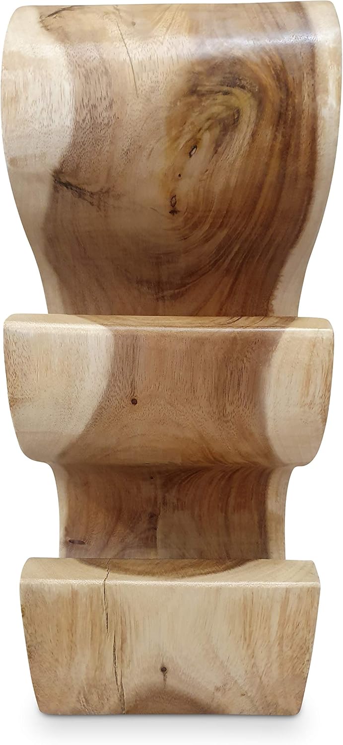 Kinaree Massivholz Weinregal für 6 Flaschen - 50cm freistehendes Flaschenregal in Baum Form aus eine