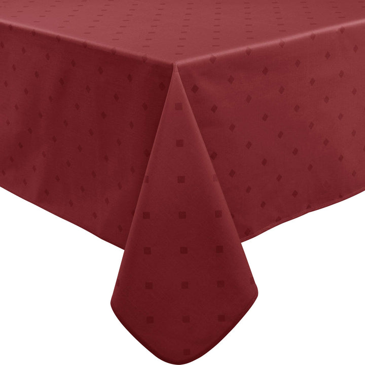 Erwin Müller abwaschbare Tischdecke, Tischwäsche Neuss im Rautendesign Burgund Grösse 110x140 cm - a