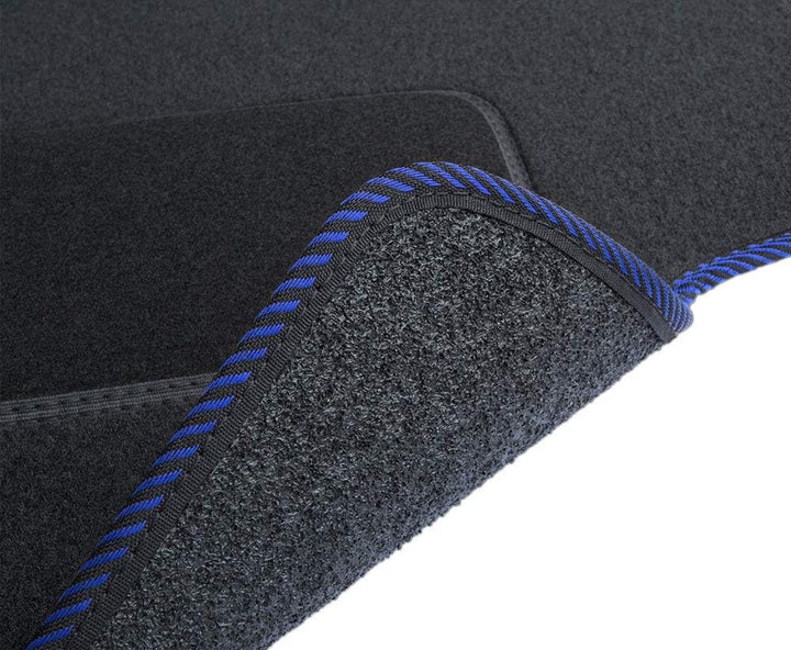 MOTOS Standard Velours-Fussmatten passend für Audi A4 B6 2000-2006 - Standard, Gewebt, Blau fussmatt