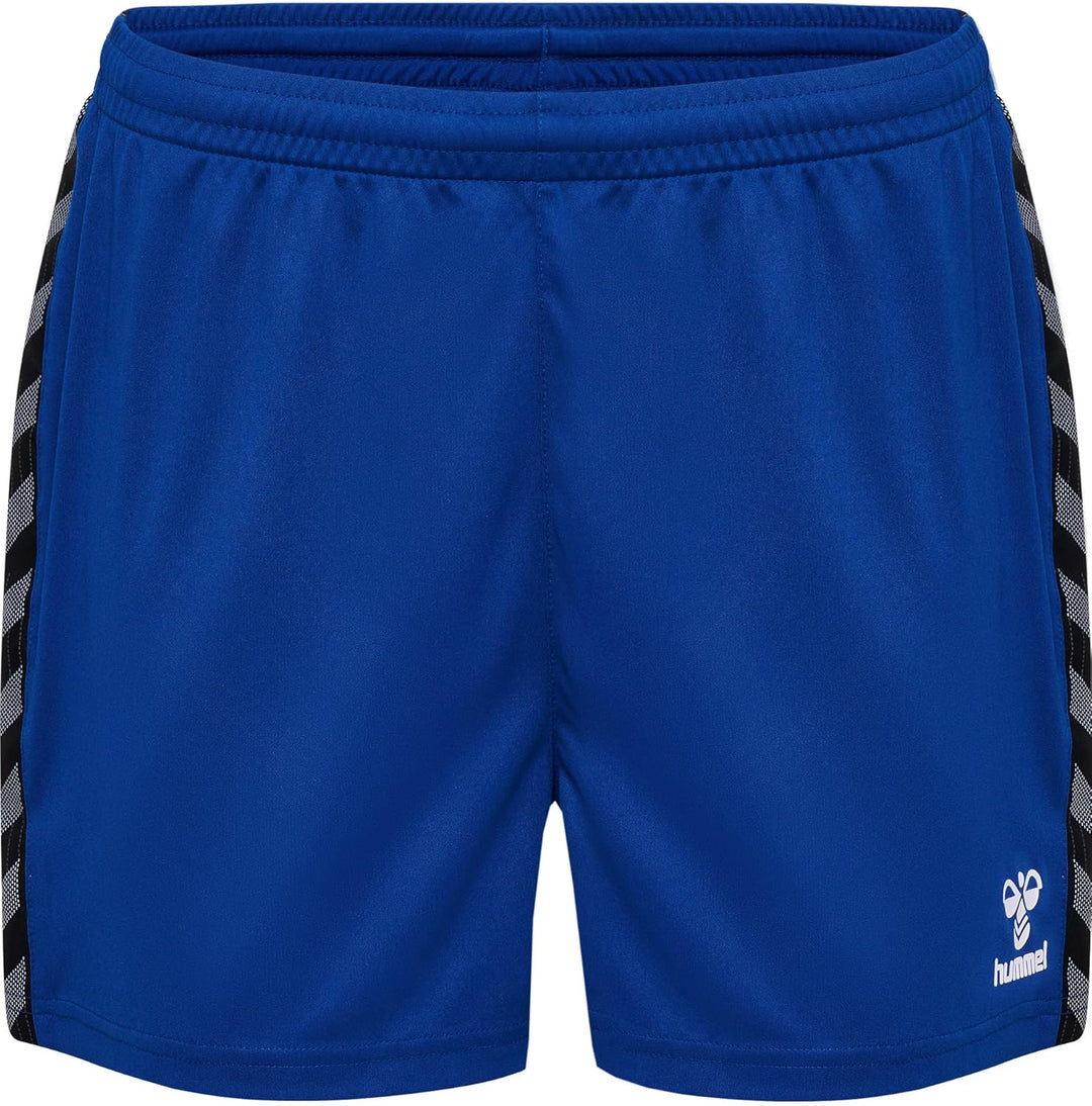 hummel Damen Shorts Hmlauthentic Pl Shorts Woman XS Blau, XS Blau