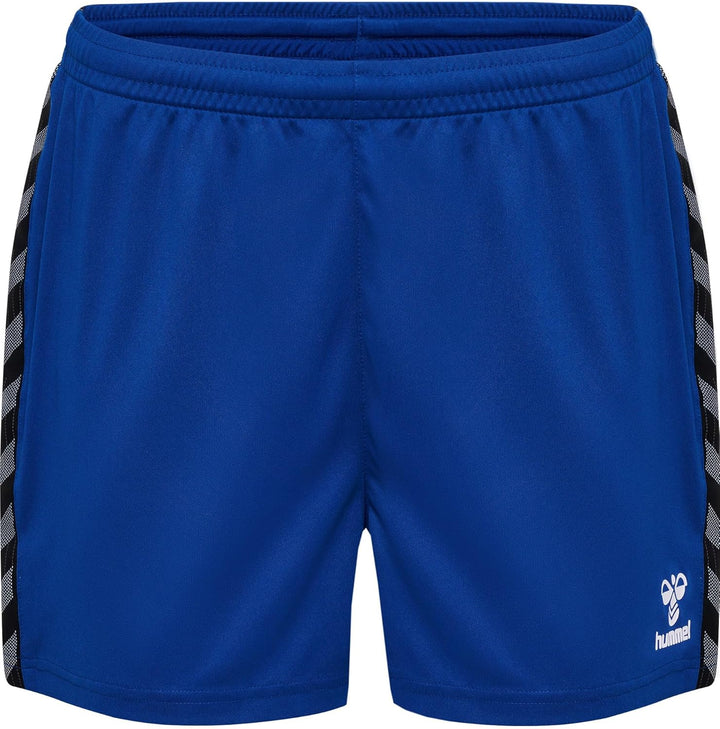 hummel Damen Shorts Hmlauthentic Pl Shorts Woman XS Blau, XS Blau