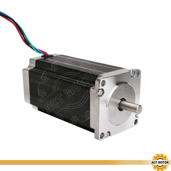 DE-SHIP FREE 1PC 23HS2442B Nema23 Schrittmotor 112mm 425oz-in 4.2A round double Shaft Φ8mm Bipolar 1